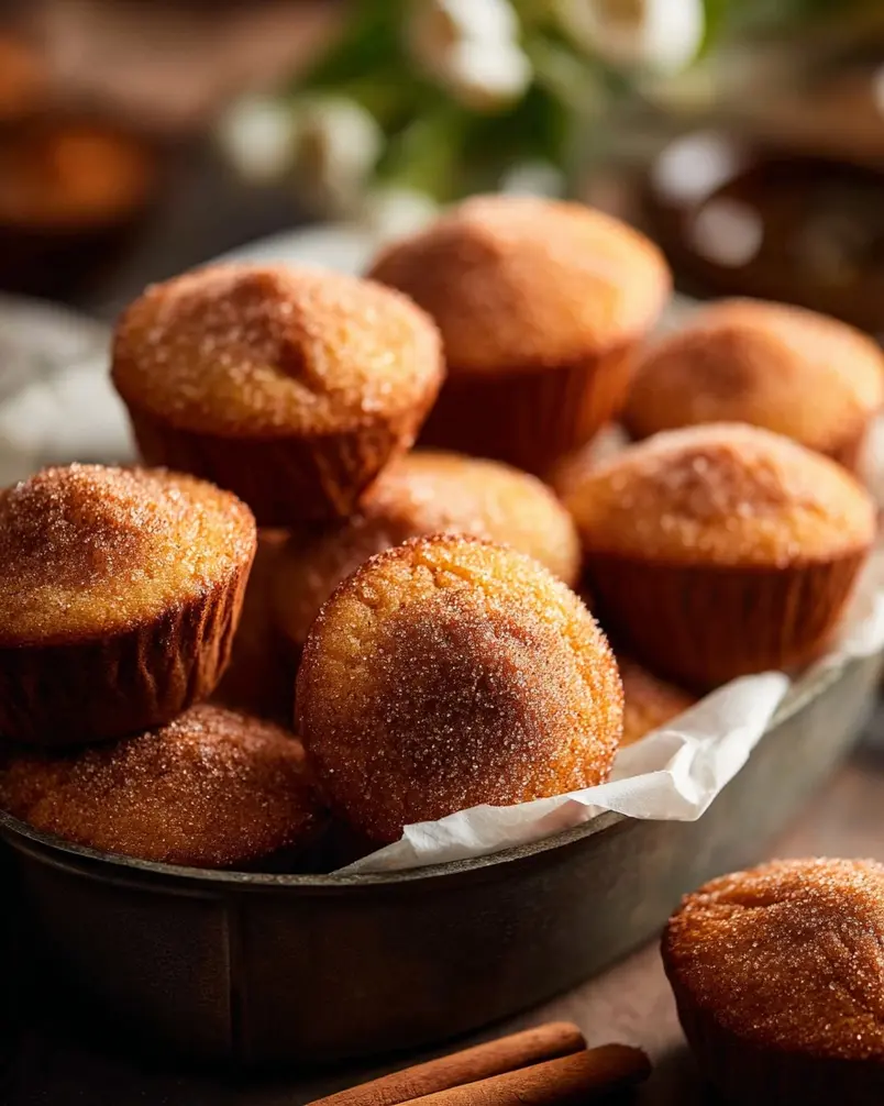 Mini cinnamon muffins 3 Recipe preparation image
