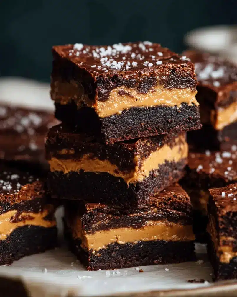 Peanut Butter Stuffed Brownies