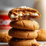 Biscoff stuffed cookies