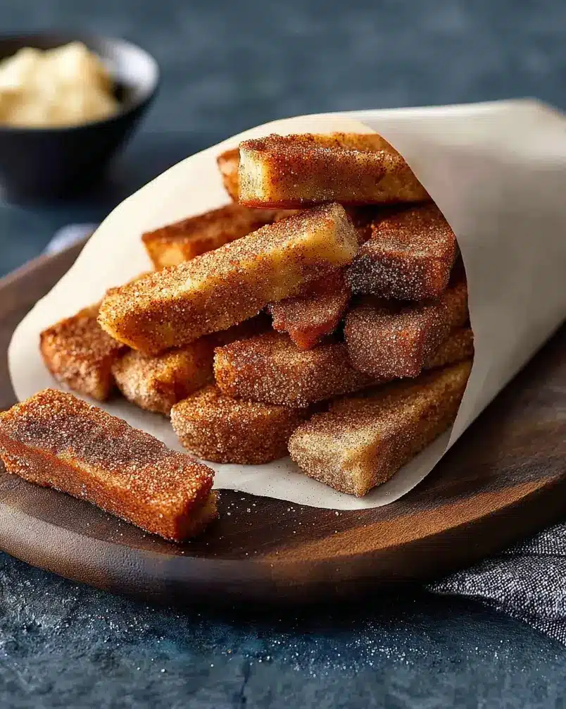 Cinnamon Sugar Bread Crust Treats 2 Recipe preparation image